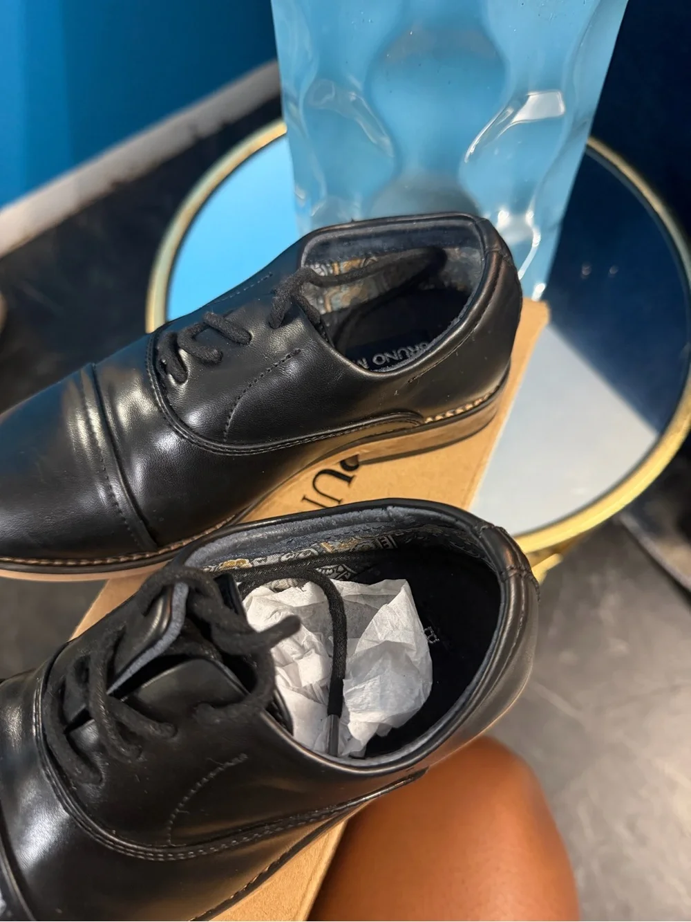 Classic Black Lace-Up Dress Shoes